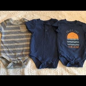 Jumping Beans, set of 3 onesies. 3 months